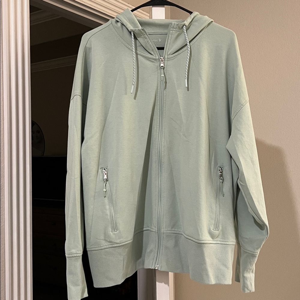 Old Navy Light Green Active Fleece Jacket